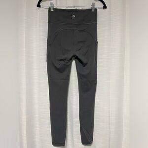 lululemon charcoal / dark grey leggings